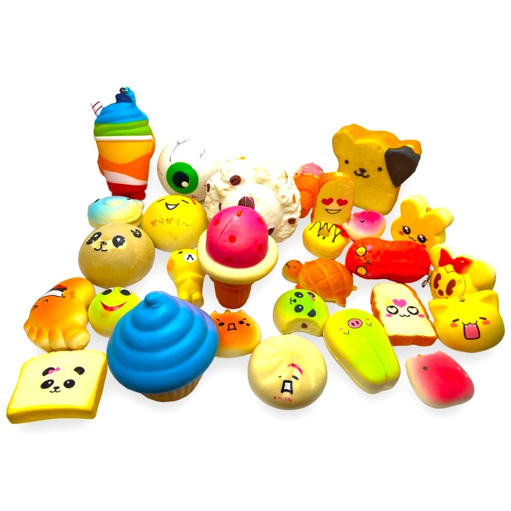 Squishy Toys 25 Count Brightly Colored and Super Soft